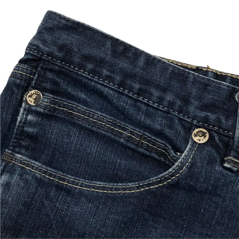 Madewell Skinny Jeans Low Rise Dark Wash Blue Denim Stretch 29 x 34 Act 32 x 33 - Picture 10 of 10